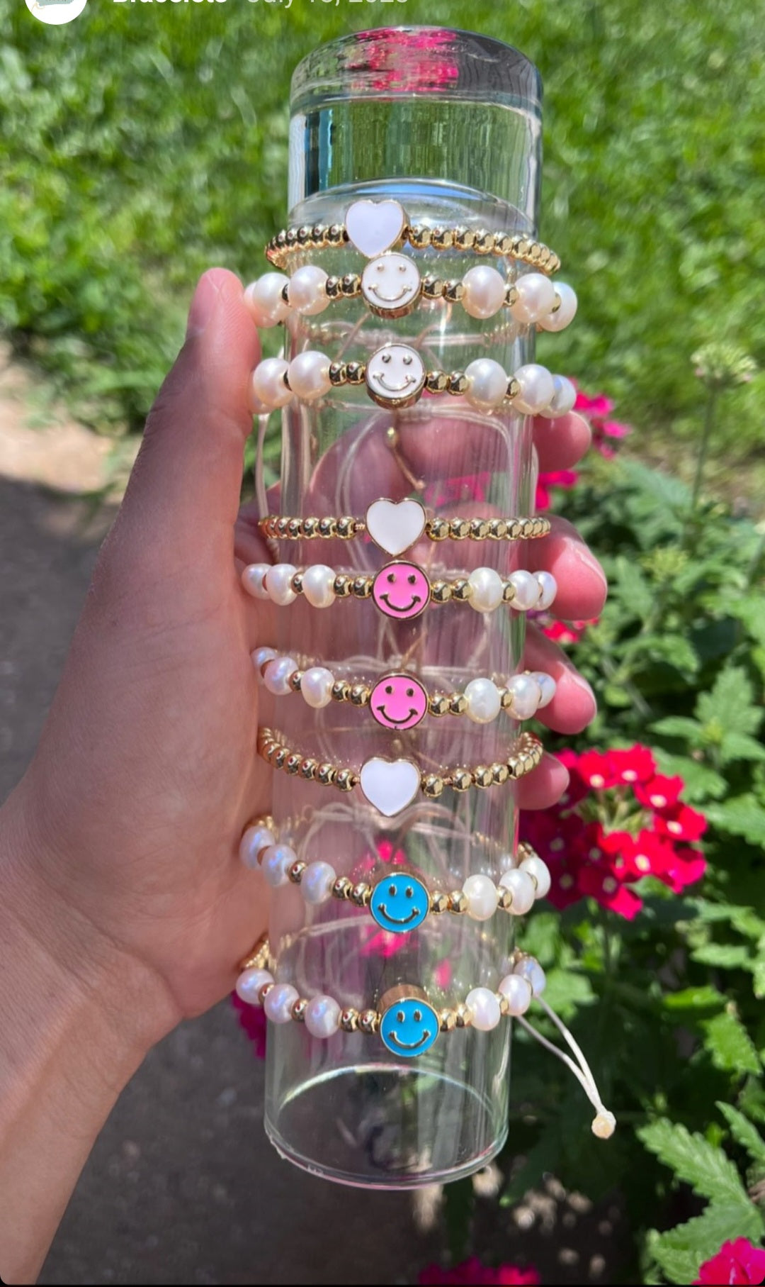 Happy face bracelet