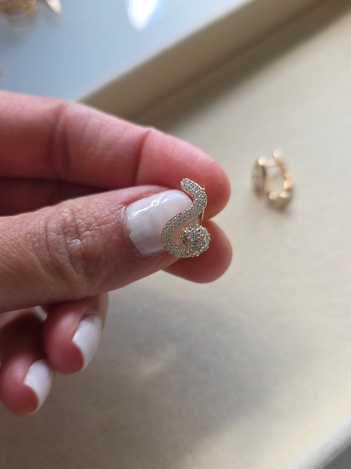 S earrings