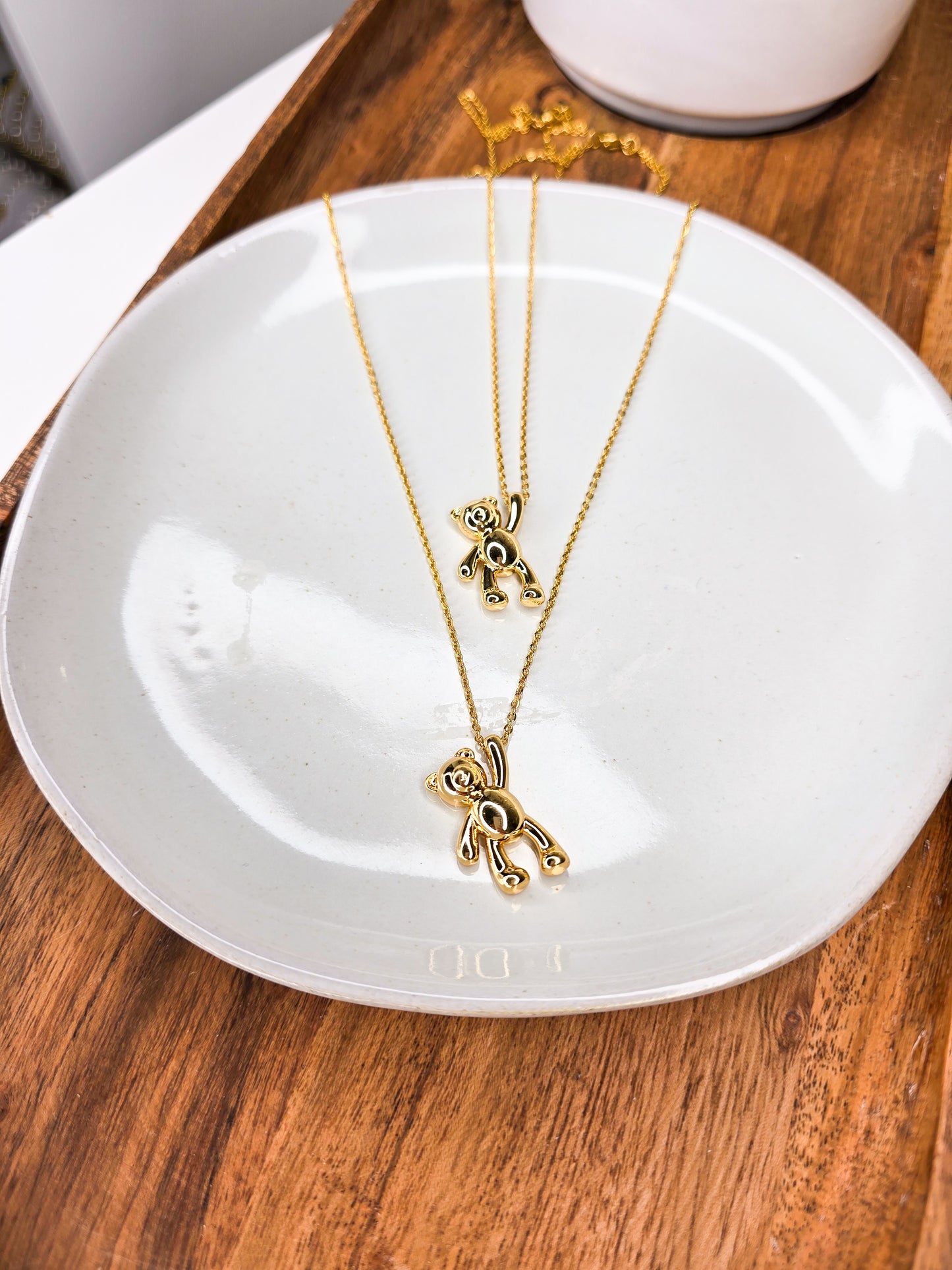 Teddy bear necklace